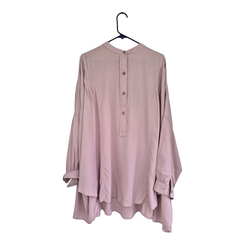 Union Tribe 1X Dusty Rose Oversized Tunic Top Lagenlook Boho Flowy Artsy